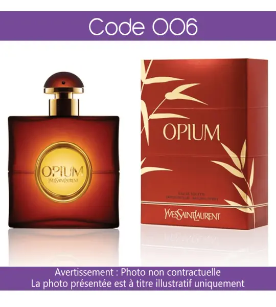 Parfum Chogan Code : 006 Inspiré de Opium par Yves Saint Laurent
