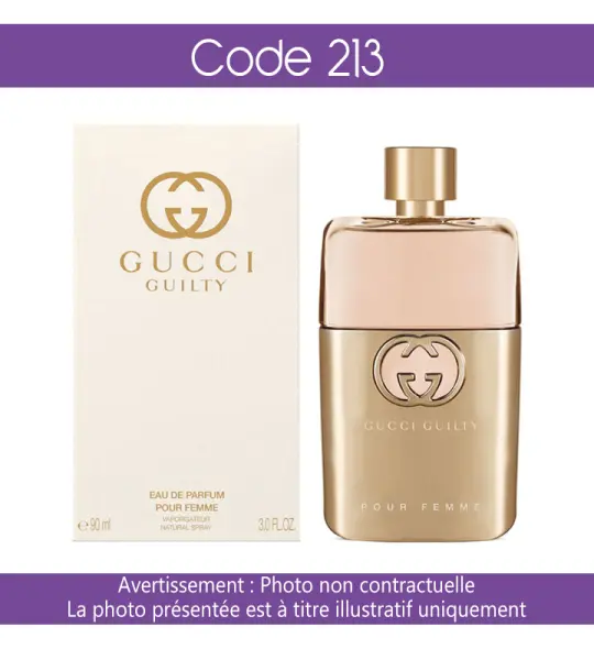 Parfum Chogan Code : 213 Inspiré de Guilty par Gucci
