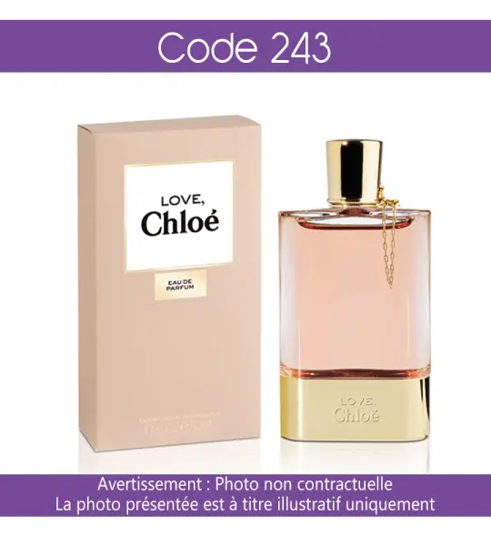 Parfum Chogan Code : 243 Inspiré de Love Chloé par Chloé