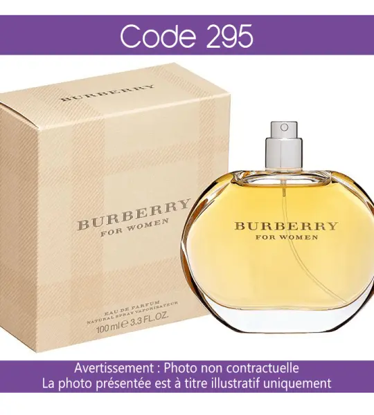 Parfum Chogan Code : 295 Inspiré de Burberry Women